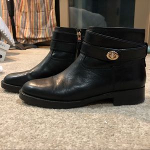 Coach Black Leather Boots